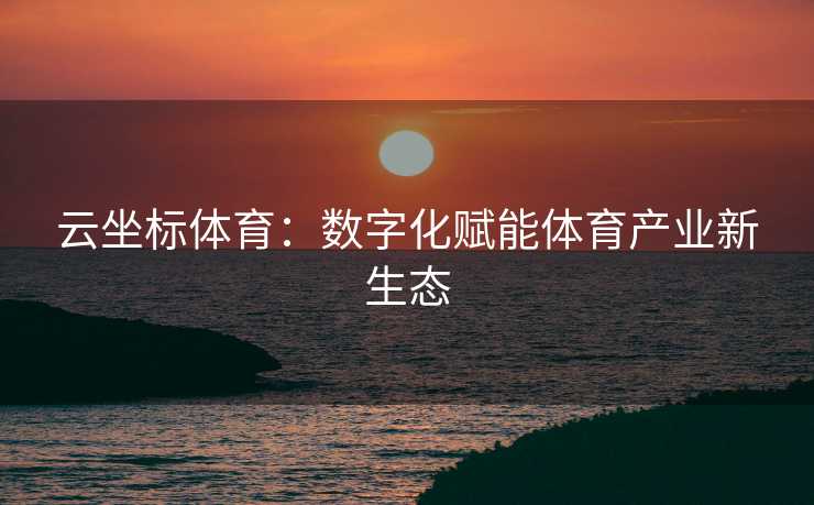 云坐标体育：数字化赋能体育产业新生态